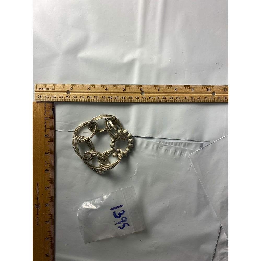 Chunky Link Chain Bracelet Gold Tone Geometric Statement Jewelry